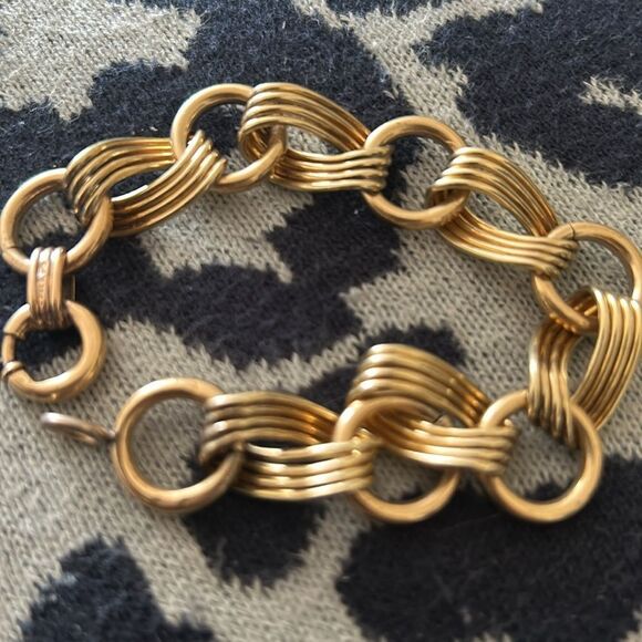 Elegant Gold Filled CHUNKY 23g! 12k Detailed Rare CURB Link Bracelet - Picture 3 of 4